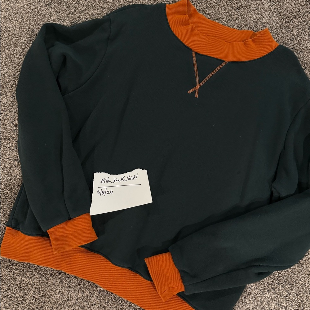 Parke Two-Tone Heritage Sweatshirt Mockneck